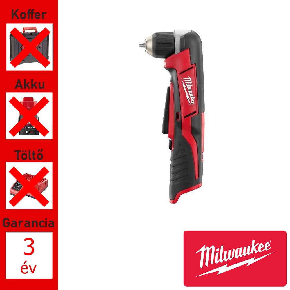 Milwaukee 12V akkus sarokcsavarozó géptest 12Nm